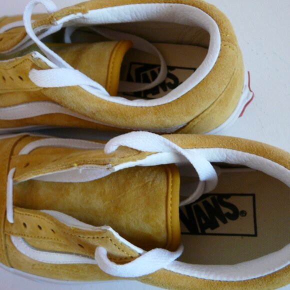 Share Vans Old Skool Warp Shoes Size Mens 5.5 Womens 7 Mustard Low Top Lace Up - - Picture 6 of 11